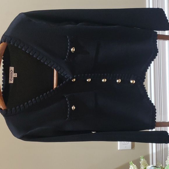Nwt Nanette Lepore true black jacket with gold button - Picture 11 of 13
